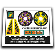 Replacement Sticker for Set 8233 - Blue Thunder Vs. The Stinger