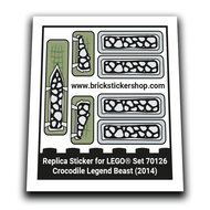 Replacement Sticker for Set 70126 - Crocodile Legend Beast