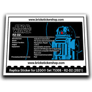 Replacement Sticker for Set 75308 - R2-D2