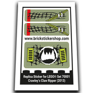 Replacement Sticker for Set 70001 - Crawley&#039;s Claw Ripper
