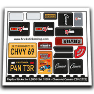 Replacement Sticker for Set 10304 - Chevrolet Camaro