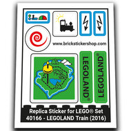 Replacement Sticker for Set 40166 - LEGOLAND Train