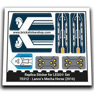 Replacement Sticker for Set 70312 - Lance&#039;s Mecha Horse