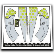 Replacement Sticker for Set 76040 - W - Brainiac Attack