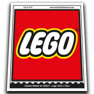 Custom Sticker - Lego Logo 10cm x 10cm