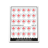 Custom Sticker - Templars Triangular Shields Version 1