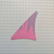 Replica Sail 96710 - Dark Red Cloth Triangular 17 x 20 with Dark Brown Streaks Pattern