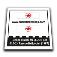 Replacement Sticker for Set 610 - Rescue Helicopter