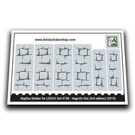 Replica Sticker for LEGO&reg; Set 4738 - Hagrid&#039;s Hut (3rd edition)