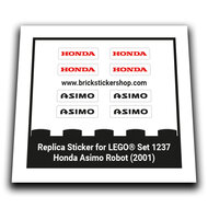 Replacement Sticker for Set 1237 &ndash; Honda Asimo Robot