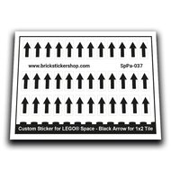 SpPa-037 - T - Black Arrow Pattern for 1x2 Tile - SpPa-037 - Afbeelding 1