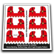 Horse Barding, Fright Knights Pattern - CaBg-003 - Afbeelding 1
