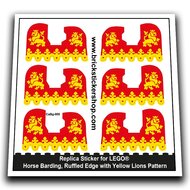 Horse Barding, Yellow Lions Pattern - CaBg-008 - Afbeelding 1