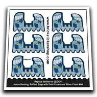 Horse Barding, Gold Crown and Silver Chain Mail - CaBg-010 - Afbeelding 1