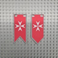 Cloth Banner with Maltese Cross - CaBa-005 - Afbeelding 1