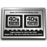 Autocollant de remplacement pour set Replacement Sticker voor Set 75294 - Bespin Duel - Star Wars Celebration Exclusive