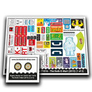 Replacement Sticker voor Set 71016 - The Kwik-E-Mart