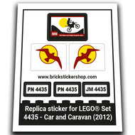 Replacement Sticker voor Set 4435 - Car and Caravan