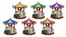 Custom Cloth for Winter Village Market Carousel Cover Broken White
