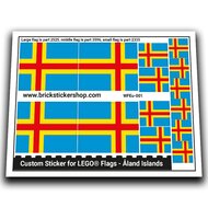 Flag of Aland Islands - WFEu-001 - Afbeelding 1