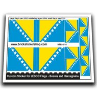 Flag of Bosnia and Herzegovina - WFEu-010 - Afbeelding 1