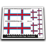 Flag of Faroe Islands - WFEu-018 - Afbeelding 1