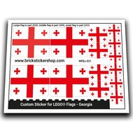 Flag of Georgia - WFEu-021 - Afbeelding 1