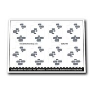 Corner Wall with Scattered Dark Gray Stones - CaWa-003 - Afbeelding 1