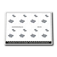 Window with Dark Gray Scattered Stones - CaWa-006 - Afbeelding 1