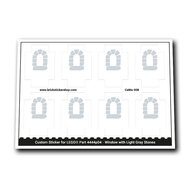 Window with Light Gray Stones - CaWa-008 - Afbeelding 1