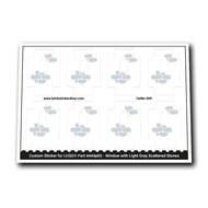 Window with Light Gray Scattered Stones - CaWa-009 - Afbeelding 1