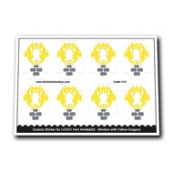 Window with Yellow Dragons - CaWa-010 - Afbeelding 1