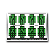 Green Corner Wall with Black Lines - CaWa-014 - Afbeelding 1