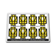 Yellow Window with Black Stripes - CaWa-020 - Afbeelding 1