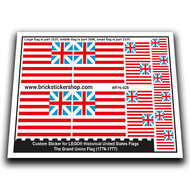 Custom Sticker - Flag - Grand Union Flag (1776-1777)