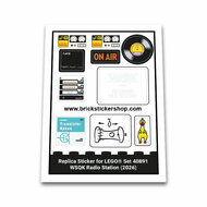 Replacement Sticker for Set 40891 - WSQK Radio Station