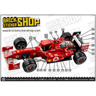 Adesivo alternativo per set 11375 &ndash; Ferrari F2004 &amp; Michael Schumacher