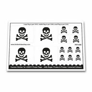 Custom Sticker - Jolly Roger Pirates &amp; Pirates I Reversed Colours