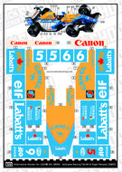 Alternative Sticker Bundle for Sets 10330, 10353 &amp; 11375 - Senna, Mansell &amp; Schumacher Liveries