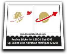 40921 - Up-Scaled Blue Astronaut Minifigure - L0040921 - Afbeelding 1