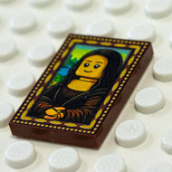 Printed Part - 2X3 Tile - Mona Lisa