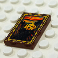 Printed Part - 2X3 Tile - The Scream