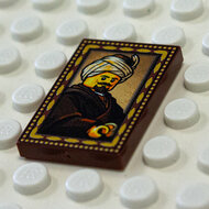 Printed Part - 2X3 Tile - Old Man in a Turban
