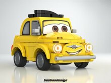 Custom Sticker for MOC - 254106 - Fiat 500 Luigi by Besbasdesign