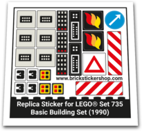 Replacement Sticker for Set 735 - Basic Building Set