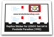 Replacement Sticker for Set 6416 - Poolside Paradise