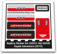 Replacement Sticker for Set 60240 - Kayak Adventure
