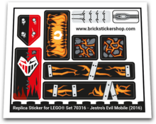 Replacement Sticker for Set 70316 - Jestro's Evil Mobile