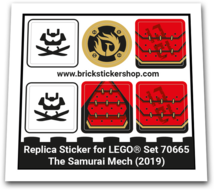 Replacement Sticker for Set 70655 - The Samurai Mech