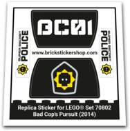 Replacement Sticker for Set 70802 - Bad Cop's Pursuit